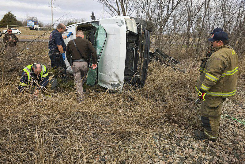Rollover crash injures one